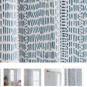West Elm 48x84 inch curtain panels (2)